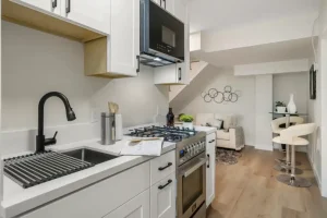 Multi-level deck designed by San Francisco new home construction experts