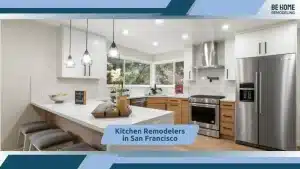 Modern kitchen remodel with smart storage solutions in San Francisco