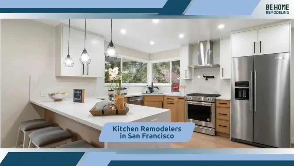 Modern kitchen remodel with smart storage solutions in San Francisco